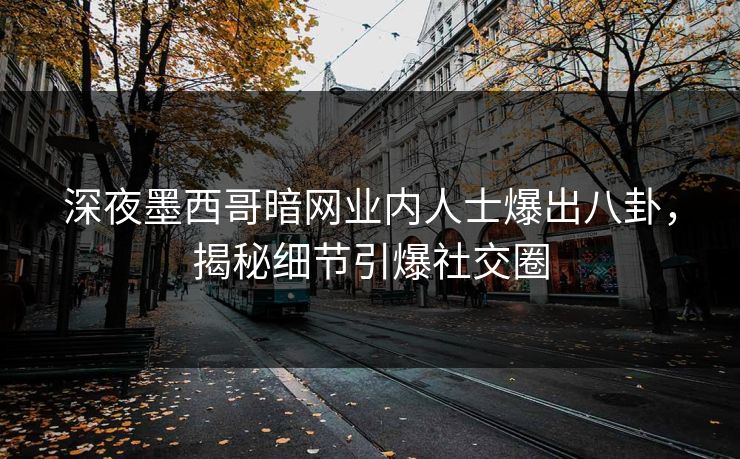 深夜墨西哥暗网业内人士爆出八卦，揭秘细节引爆社交圈