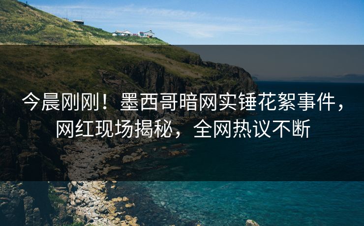 今晨刚刚！墨西哥暗网实锤花絮事件，网红现场揭秘，全网热议不断